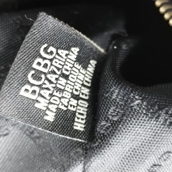 BCBG Large Satchel Shoulder Bag Crossbody Leather Black BCBGMaxAzria Barney's - Picture 12 of 13